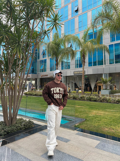 Tokyo 1963 Sweatshirt - Premium Brown