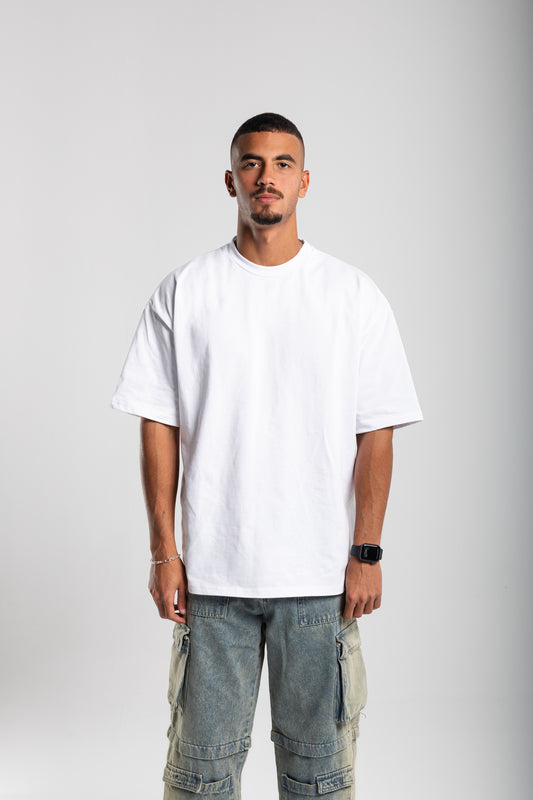 Plain white oversized t-shirt