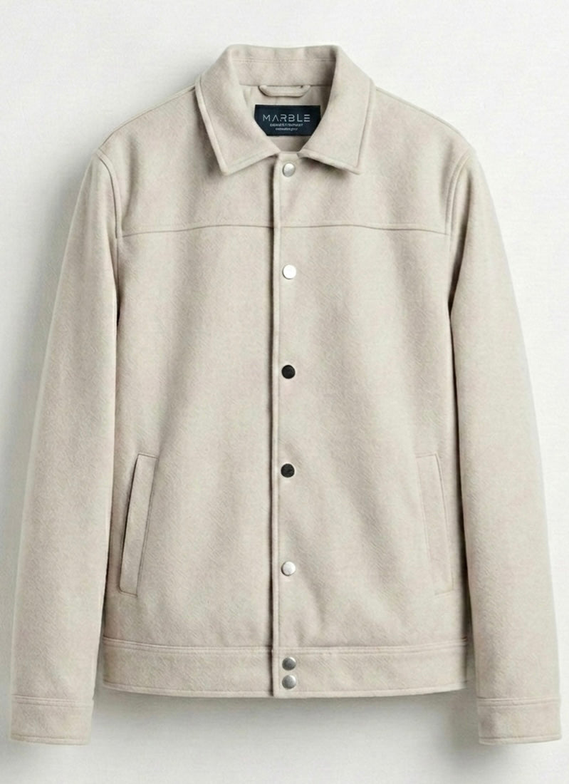 Beige Classic Street Jacket
