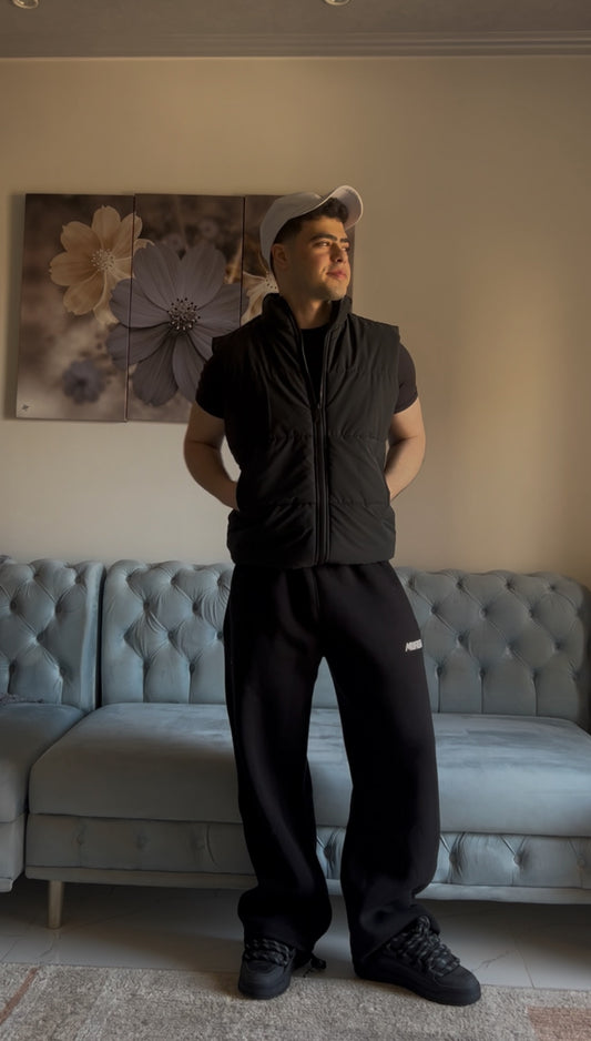 Essential Black Puffer Vest