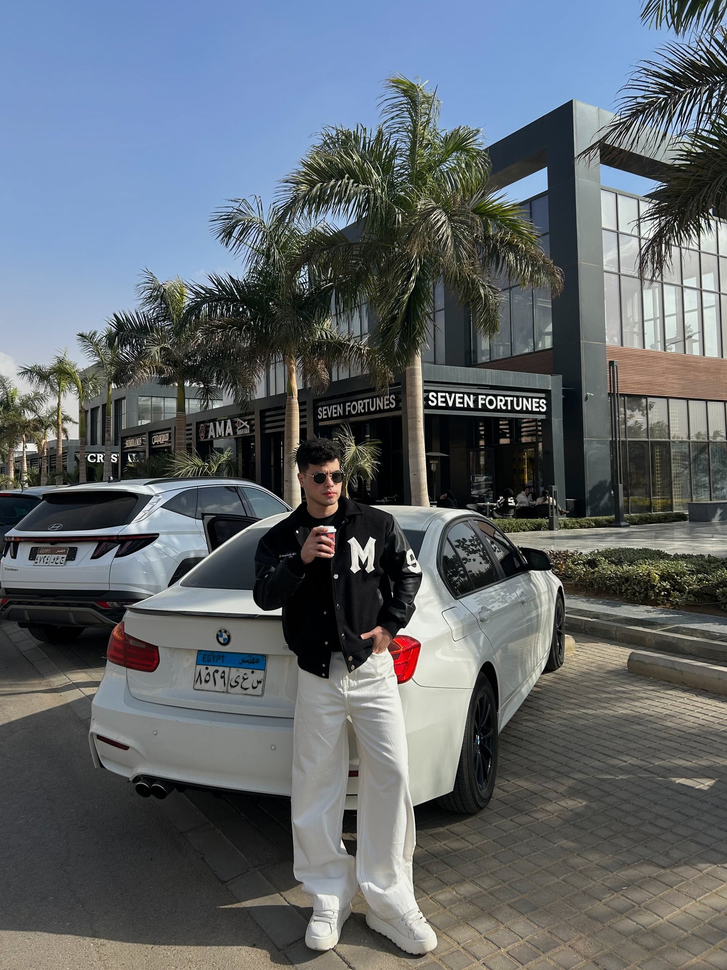 Varsity Jacket - Black/Off White